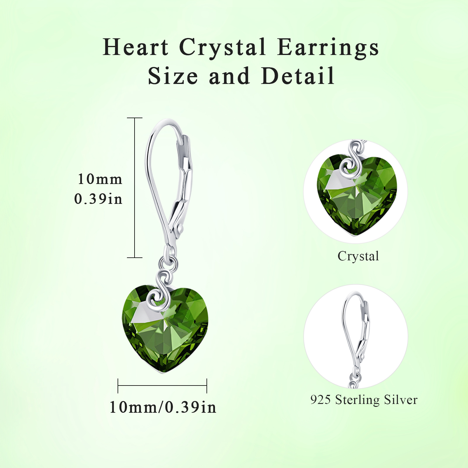 Natural Stone Earrings with S925 Silver, Elegant Gift Box